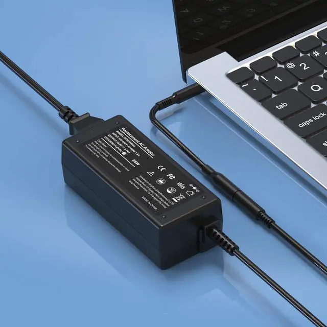 Alt view image 5 of 6 - 65W 45W 2 Tips Charger for  Laptop Charger Replacement for All  inspiron 13 14 15 17 3000 5000 7000 Series laptops Round Connects Chargers7.4mm and 4.5mm Fit for Power of 65W Max