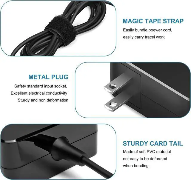 Alt view image 4 of 6 - 19V Laptop Charger for Gateway GWTC71427 GWTC51427 GWCC71416 GWCC51416 GWNC31514-BL GWNR51416-BL GWNR71517-BK GWTN156-12-BK GWTN156-7 gwtn156-7bl gwtn156-7bk Vaio FE 14 15 Gateway Laptop Charger