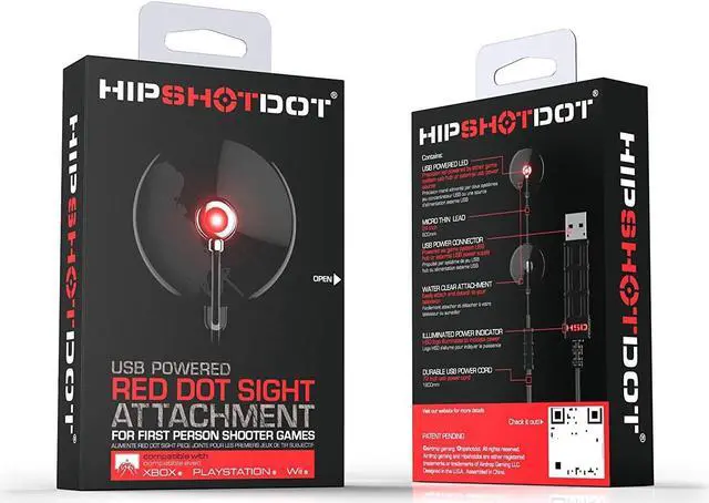 Alt view image 4 of 7 - Hipshotdot PRO Color and Brightness Control Dot LED Aim Assist Mod for Gaming TV Compatible with Xbox, PlayStation, Nintendo and PC - Works with All Shooter Video Games and FPS or TPS