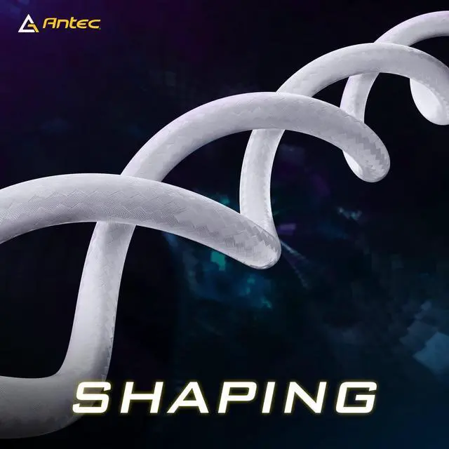 Alt view image 5 of 7 - Antec Power Supply Sleeved Cable, PSU Extension Cable Kit / 1x24pin ATX / 2x8pin (4+4) EPS / 3x8pin (6+2) PCI-E, 30cm Length with Combs, Dual EPS White (White Connector)