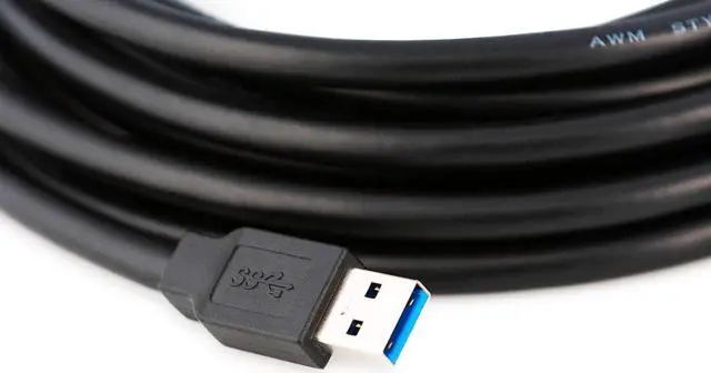Alt view image 4 of 6 - 100 Feet Active USB Extension Cable 3.0 Male to Female with 3 Extension chipsets Signal Booster - Repeater Cord 30 Meters / 100 Feet (AC Power Supply Included)
