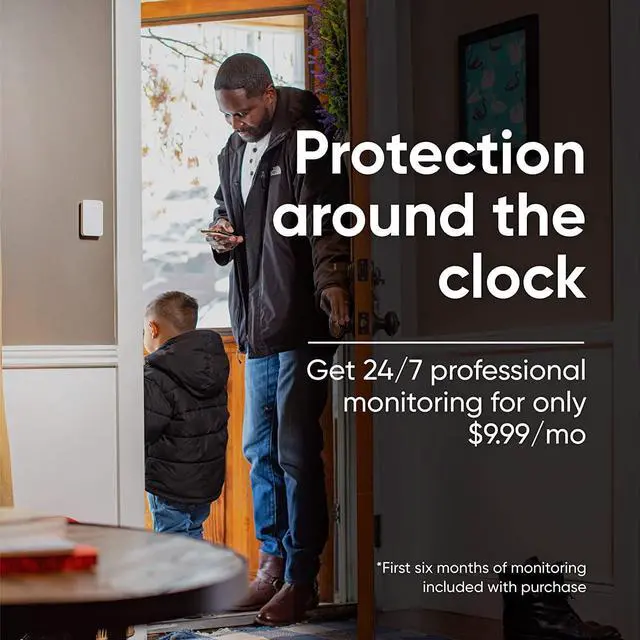 Alt view image 2 of 7 - Wyze Home Security Core Kit: Hub, Keypad, Motion Sensor, Entry Sensors (x2); Compatible w/ Wyze Cam, Leak & Climate Sensors; 3 Mo. of 24/7 Professional Monitoring Service Incl., Subscription Required