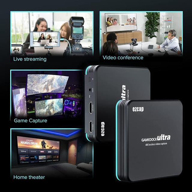 Alt view image 5 of 7 - Flagship Level 4k Capture Card, Ideal for Low-Latency Live Streaming/Game Recording/Video Conference in 1080p120, 4K60 HDR10 HDMI2.0 Passthrough, Perfect Match with Switch/PS4/Xbox/OBS/DSLR/PC
