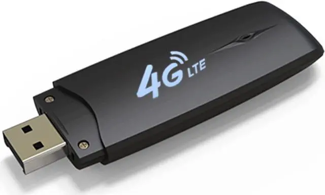 Alt view image 2 of 7 - HOSAYA 4G LTE USB WiFi Modem Portable 4G Router with SIM Card Slot High Speed Portable Travel Hotspot Mini Router Unlocked 4G dongle, Black, 88mmx28mmx9mm
