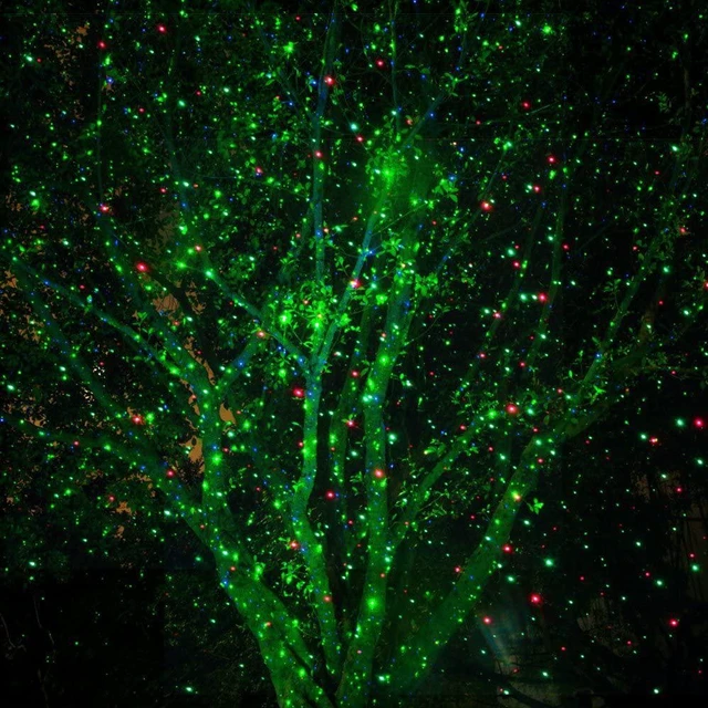 Alt view image 3 of 7 - Poeland Christmas Laser Projector Lights Waterproof Outdoor Garden Decorative Lighting with Security Lock 3 Color Red Green Blue