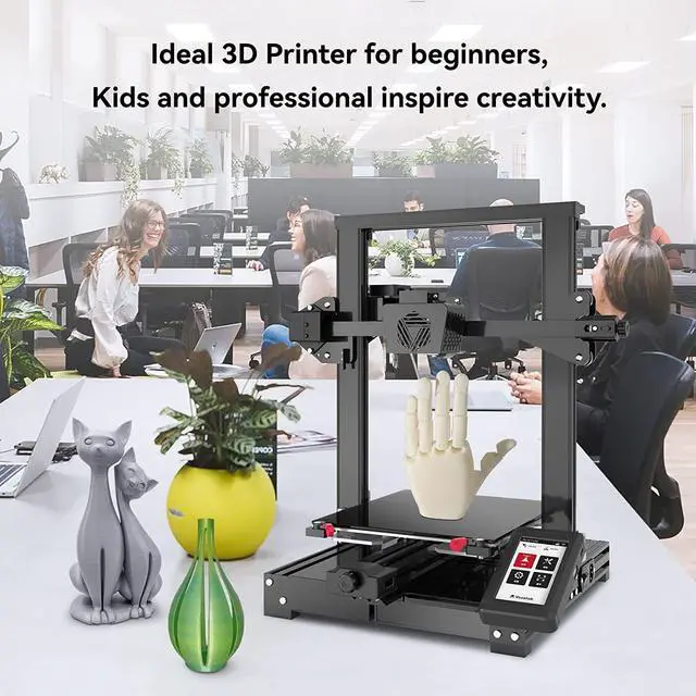 Alt view image 6 of 7 - Voxelab Aquila Pro 3D Printer Auto Leveling,DIY FDM 3D Printer Kit ,Filament Detector,WiFi Connection, Resume Printing and Energy-Saving Mode Design Large Build Volume 235x235x250mm