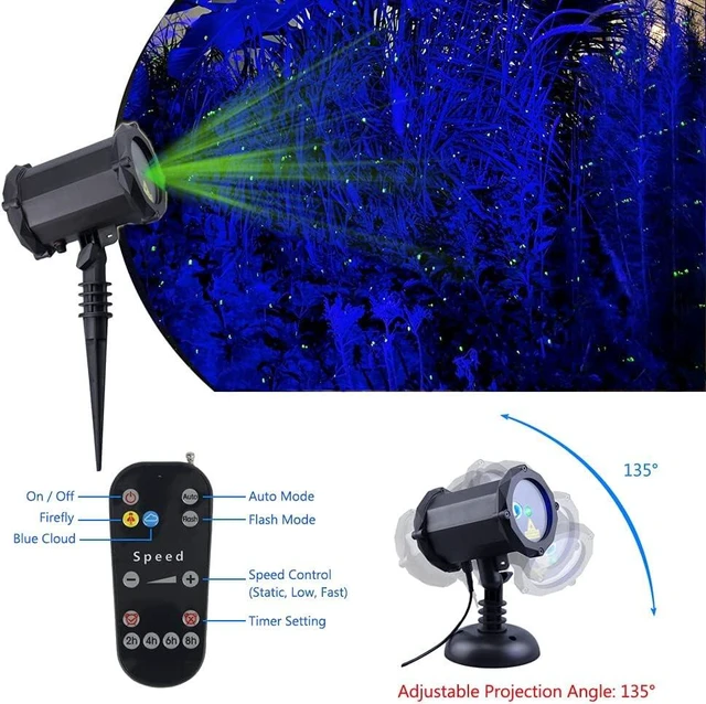 Alt view image 6 of 6 - Firefly Laser Star Projector Garden Lights Christmas Lights for Lawns & Courtyard