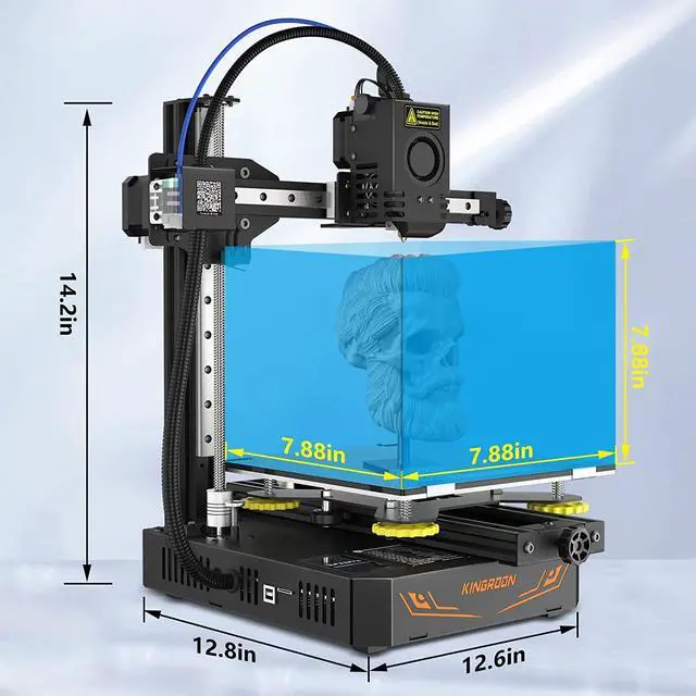 Alt view image 7 of 7 - Kingroon KP3S Pro 3D Printer XZ axis Linear Guide Rails with Silent Motherboard Carborundum Glass Platform and Filament Detection 3D Printers for Beginner Printing Size 7.88x7.88x7.88 inch