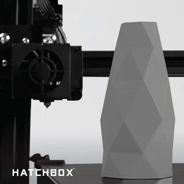 Alt view image 7 of 7 - HATCHBOX 1.75mm Cool Gray PLA 3D Printer Filament, 1 KG Spool, Dimensional Accuracy +/- 0.03 mm, 3D Printing Filament
