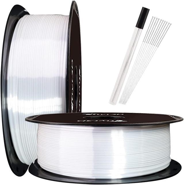 TTYT3D Silk White Pearl Feeling Shine 3D Printer PLA Filament 1.75mm,  Glossy 3D Printing Material 1Kg 2.2lbs Spool Widely Compatible for FDM 3D  Printer, Pack with Extra 10pcs 3D Print Tool 
