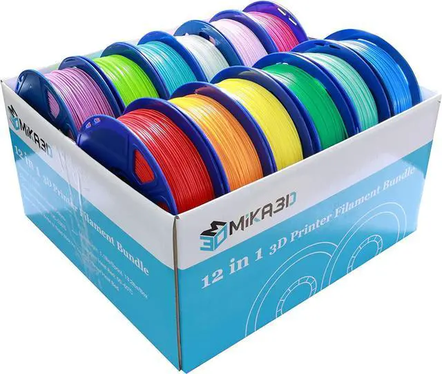 Alt view image 6 of 6 - 1.75mm ABS 3D Printer Filament 12 Spools Bundle, 12 Most Beautiful ABS Colors Packed, Each Spools 0.5kg, Total 6kgs 3D Printer ABS Material with One Bottle of 3D Printer Stick by MIKA3D