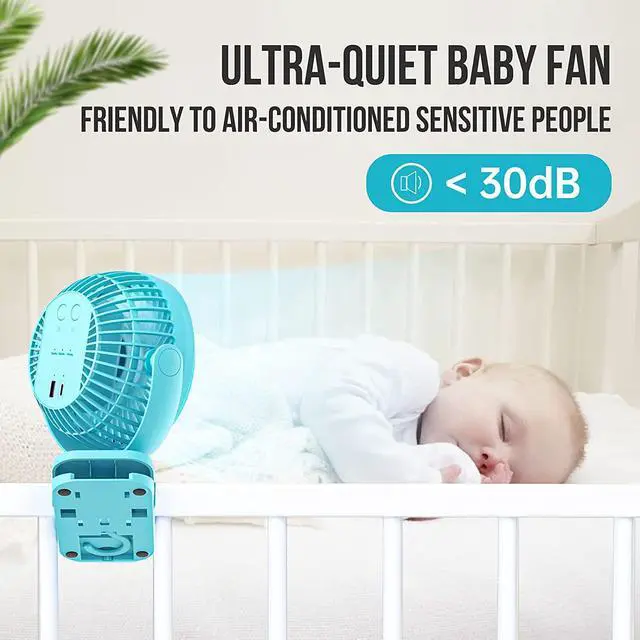 Alt view image 6 of 7 - Camping Fan with LED Light - 12000mAh 65Hrs Battery Powered Fan, Portable Rechargeable Fan with Output Ports, Clip On Fan, Tent Fan for Camping, Camp Fan for Tent, Ceiling Fan for Tent RV Bed, Blue