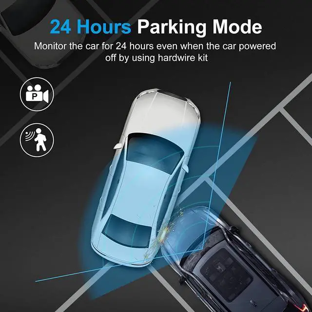 Alt view image 5 of 7 - Dash Cam AQV,3 inch Car Camera,Dash Cam Front 1080P FHD,170° Wide Angle,G-Sensor, Loop Recording, Parking Monitor, Motion Detection, WDR