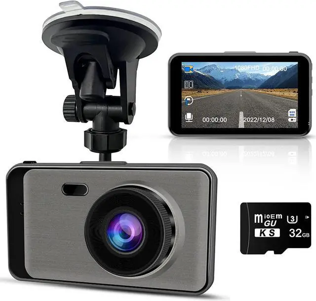 Main image of Dash Cam Front,Dashcams for Cars 1080P FHD with 32GB SD Card, Dash Camera for Cars with WDR Night Vision,3-Inch LCD Screen 170° Wide Loop Recording