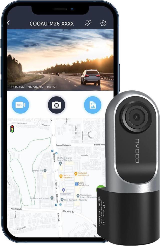 1080P FHD Dash Cam, Smart Dash Camera for Cars, 360 Degree