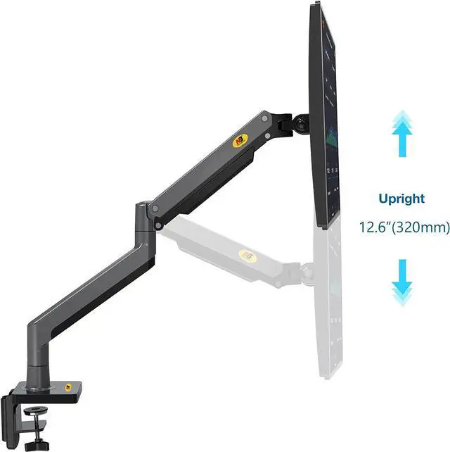 Alt view image 5 of 6 - NB North Bayou Monitor Arm Full Motion Swivel Monitor Mount with Gas Spring for 22''-40'' Monitors with Load Capacity from 4.4 to 33lbs Height Adjustable Monitor Stand G45