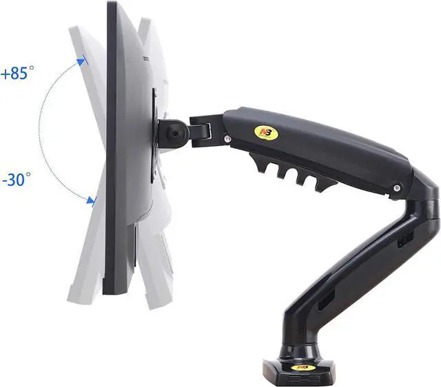 Alt view image 4 of 7 - NB North Bayou Monitor Desk Mount Stand Full Motion Swivel Monitor Arm with Gas Spring for 17-30''Monitors(Within 4.4lbs to 19.8lbs) Computer Monitor Stand F80