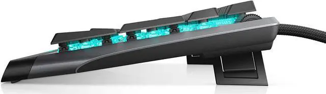 Alt view image 5 of 5 - Alienware Low-Profile RGB Gaming Keyboard AW510K: Alienfx Per Key RGB LED - Media CONTROLS & USB Passthrough - Cherry MX Low Profile Red Switches