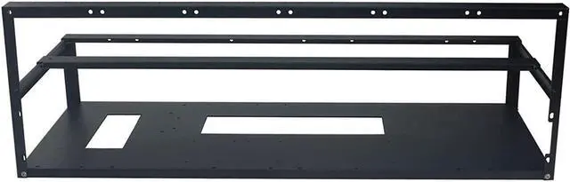 Alt view image 5 of 5 - Mining Rig Frame - 12 GPU Steel Open Air Miner Mining Computer Frame Rig Case for Crypto Coin Currency Bit Coin ETH ETC ZEC Mining Accessories Tools - Frame Only, Fans & GPU is not Included