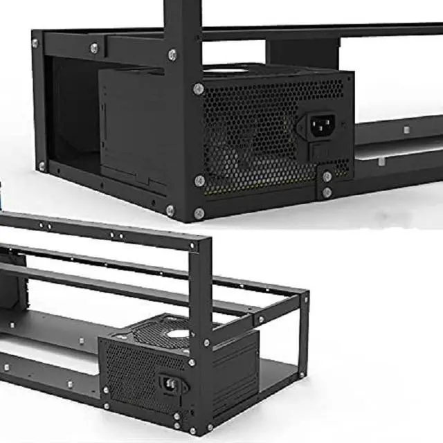 Alt view image 4 of 5 - Mining Rig Frame - 12 GPU Steel Open Air Miner Mining Computer Frame Rig Case for Crypto Coin Currency Bit Coin ETH ETC ZEC Mining Accessories Tools - Frame Only, Fans & GPU is not Included