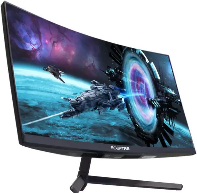 Alt view image 3 of 4 - Sceptre Curved 27" Gaming Monitor up to 165Hz DisplayPort 144Hz HDMI Edge-Less AMD FreeSync Premium, Build-in Speakers Machine Black 2021 (C275B-1858RN)