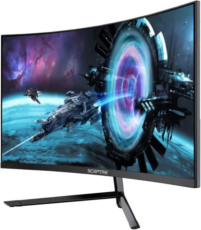 Alt view image 2 of 4 - Sceptre Curved 27" Gaming Monitor up to 165Hz DisplayPort 144Hz HDMI Edge-Less AMD FreeSync Premium, Build-in Speakers Machine Black 2021 (C275B-1858RN)