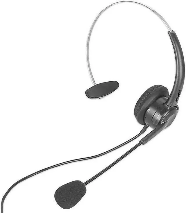 Alt view image 5 of 5 - Center Headset with Microphone 3.5MM Plug Telephone Voice Interphone Headphone for Computer PC Game Volume Control