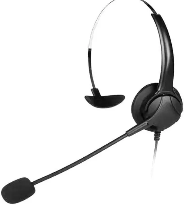 Alt view image 3 of 5 - Center Headset with Microphone 3.5MM Plug Telephone Voice Interphone Headphone for Computer PC Game Volume Control