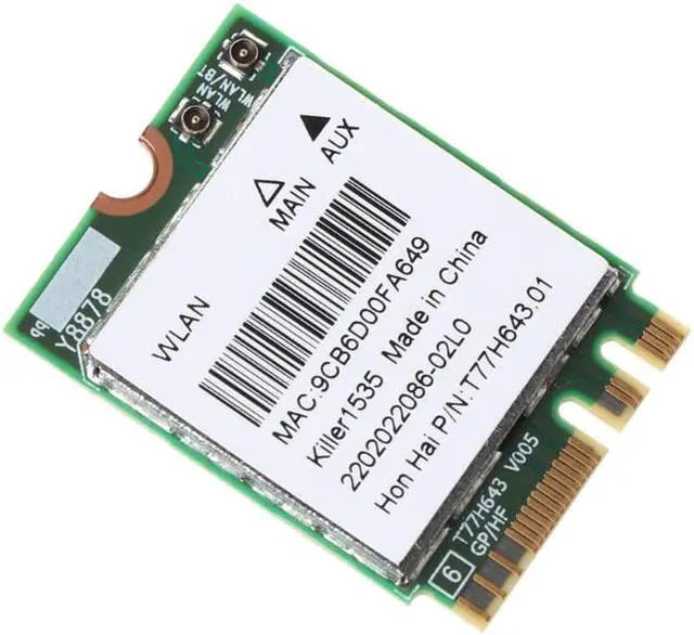 Alt view image 6 of 6 - ZHIJIADA 4.1 Version Bluetooth Killer 1535 1525 QCNFA364A AC M.2 WIFI Card Adapter for MSI GT72/GS60 for Dell
