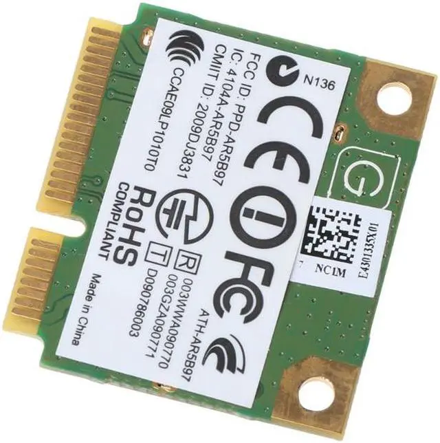 Alt view image 6 of 6 - ZHIJIADA Wireless Card For Atheros AR9287 AR5B97 Wireless Adapter 300Mbps Mini Half PCI-E Wifi Card