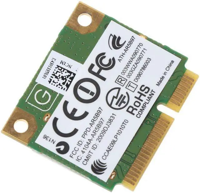 Alt view image 2 of 6 - ZHIJIADA Wireless Card For Atheros AR9287 AR5B97 Wireless Adapter 300Mbps Mini Half PCI-E Wifi Card