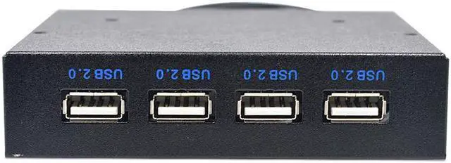 Main image of 3.5 Inch Floppy Bay 4 Ports USB 2.0 Hub USB2.0 Front Panel Expansion Adapter Connector Bracket With 10Pin Cable For Desktop