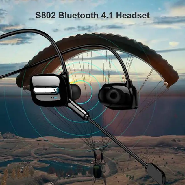 Alt view image 3 of 5 - Headphones Bluetooth Earphone Neckband Earbuds Game Headset with Mic for PUBG Gaming Use