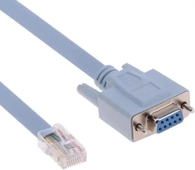 Alt view image 2 of 5 - Male to DB9 RS232 Female 1.5m 4.9ft Network Console Cable Adapter Converter for Cisco Switch Router