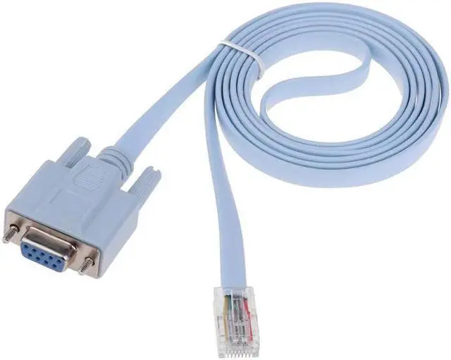 Main image of Male to DB9 RS232 Female 1.5m 4.9ft Network Console Cable Adapter Converter for Cisco Switch Router