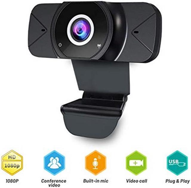 1080p Full-HD USB Webcam with Built-in Microphone