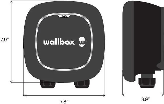 Alt view image 6 of 7 - Pulsar Plus Level 2 Electric Vehicle Smart Charger - 48 Amp Hardwired Ultra Compact, WiFi, Bluetooth, Alexa and Google Home - 25 Foot Cable - UL Certified - OCPP Enabled - Indoor/Outdoor - by Wallbox