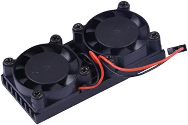 Alt view image 4 of 6 - Ultimate Dual Cooling Fan +  Aluminum Heatsink + Copper Heatsink + Thermal Tape Kit For Raspberry Pi 3B+ /3B/2B/B+