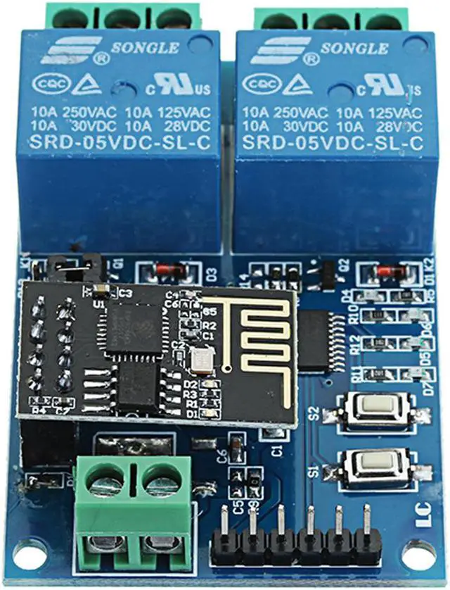 Alt view image 4 of 7 - 3pcs 5V ESP8266 Dual WiFi Relay Module Internet Of Things Smart Home Mobile APP Remote Switch - OEM