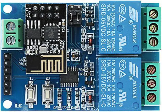 Alt view image 6 of 7 - 3pcs 5V ESP8266 Dual WiFi Relay Module Internet Of Things Smart Home Mobile APP Remote Switch - OEM