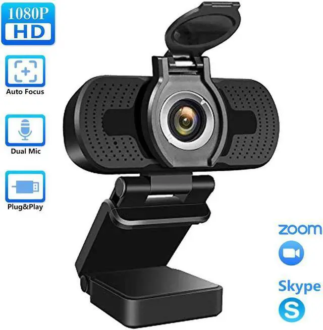 Main image of TROPRO Webcam for PC, 1080P Full HD Web Camera with Microphone for Desktop Mac Smart TV, with USB Plug, Compatible for Win10/8/8.1/7/XP Linux for Skype, Streaming, Teleconference, Video Chat