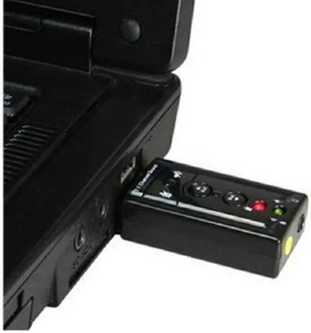 Alt view image 2 of 3 - NEW MINI 3D USB 2.0 EXTERNAL SOUND CARD 7.1 AUDIO ADAPTER