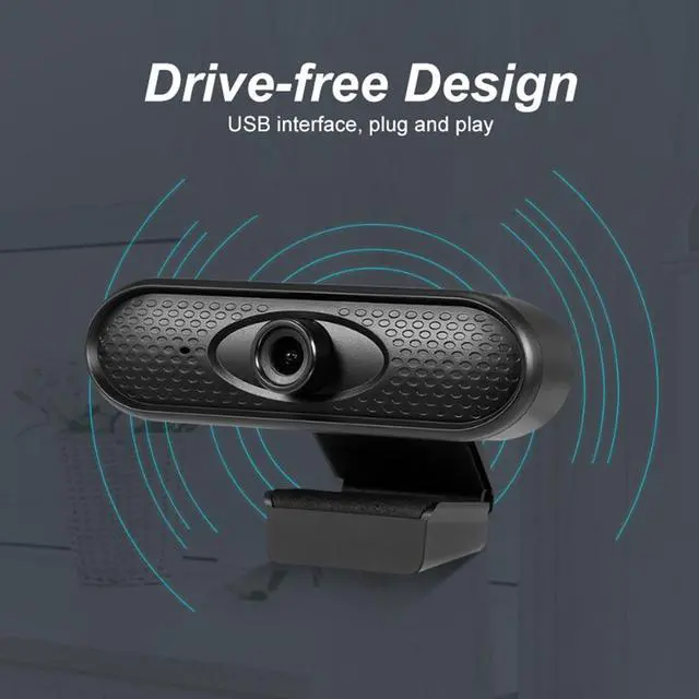 Alt view image 6 of 6 - Full HD 1080P Webcam USB Pc Computer Camera with Microphone Driver-free Video Webcam for Online Teaching Live Broadcast