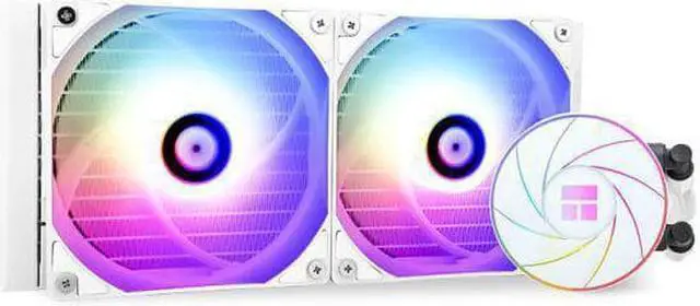 Main image of Aqua Elite Thermalright 240 White ARGB sync Water Cooling CPU Cooler, Double 120mm PWM Fans, S-FDB Bearings, Suitable for AMD/AM4 AM5, Intel LGA115X/1200/1700/2011/2066