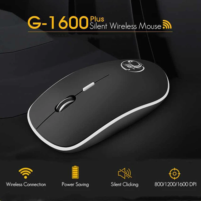 Alt view image 2 of 7 - Silent Wireless Mouse 1600DPI USB Mouse Computer Mouse for Laptop Silent Ergonomic Mause Laptop Accessories PC Mice Gamer Mause