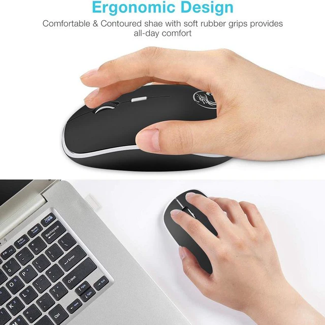 Alt view image 5 of 7 - Silent Wireless Mouse 1600DPI USB Mouse Computer Mouse for Laptop Silent Ergonomic Mause Laptop Accessories PC Mice Gamer Mause