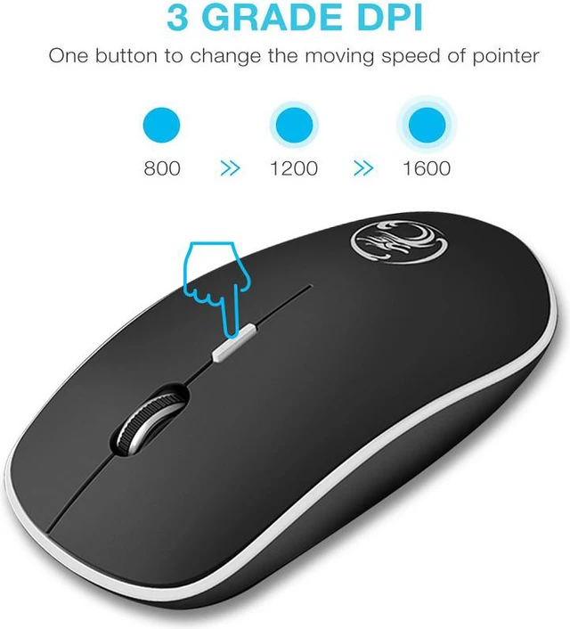 Alt view image 3 of 7 - Silent Wireless Mouse 1600DPI USB Mouse Computer Mouse for Laptop Silent Ergonomic Mause Laptop Accessories PC Mice Gamer Mause