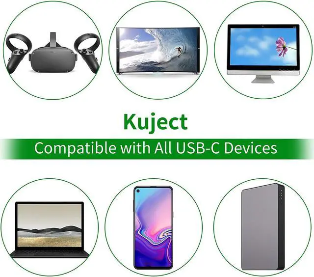 Alt view image 5 of 7 - Oculus Quest 2 Cable (10FT/3M), USB A 3.0 to USB 3.1 Gen 1 Type C Stable Data Transmission 5 Gigabits Per Second and Fast Charging Link Cable for Oculus Quest and All Type C Devices, Black giyqxHw