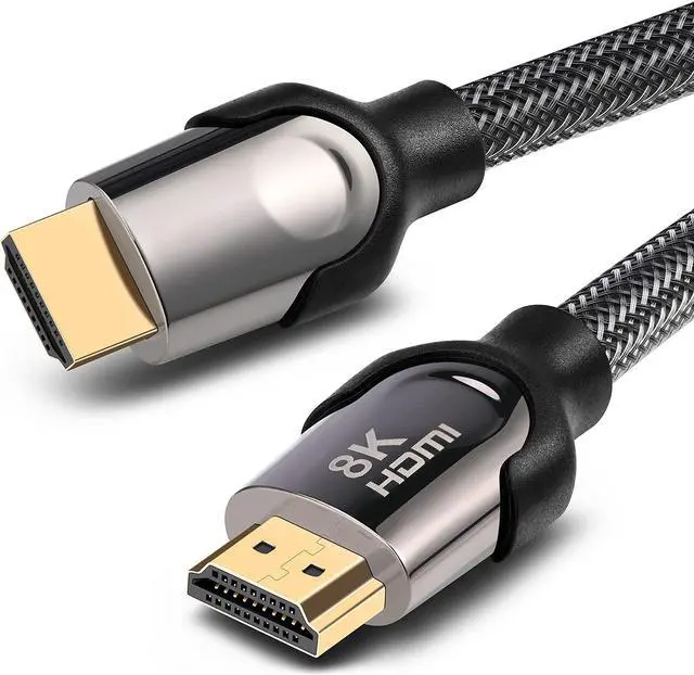 Main image of 8K HDMI 2.1 Cable, 48Gbps Ultra HD Lead High-Speed Cord, Supports 8K@60HZ, 4K@120Hz, eARC HDR10, HDCP 2.2/2.3 Dolby, 3D, VRR, Compatible with Fire TV/Roku TV/PS5/Xbox/Nintendo Switch and More (6.6 ft)