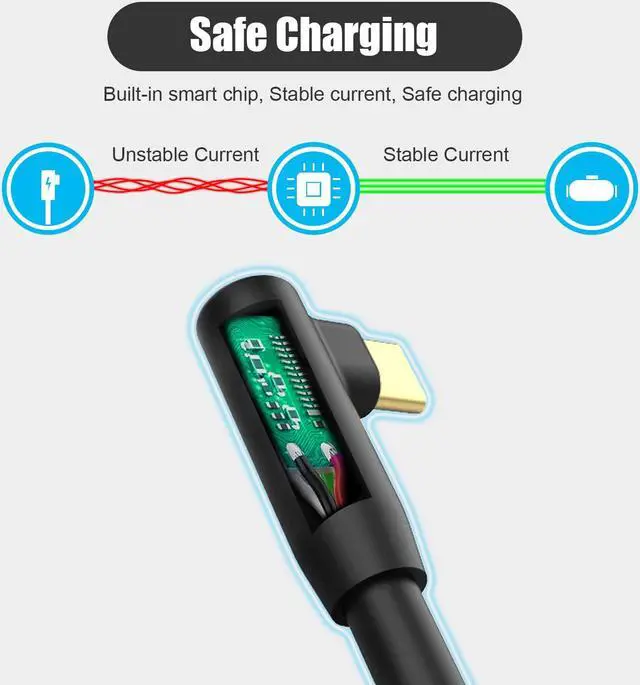 Alt view image 4 of 7 - Compatible with Oculus Quest 2 VR Headset Link Cable (16.4FT/5M), Suitable for Oculus Quest 1/Quest 2 / VR Headset Cable Compatible for Gaming PC and Type C Charger